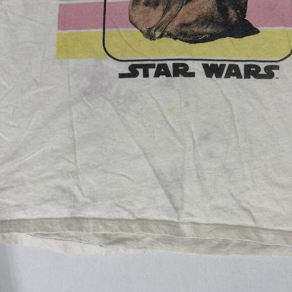 Star Wars Fifth Sun Baby Yoda Tee Shirt Women Size XL Short Sleeve STAINS - Picture 6 of 7
